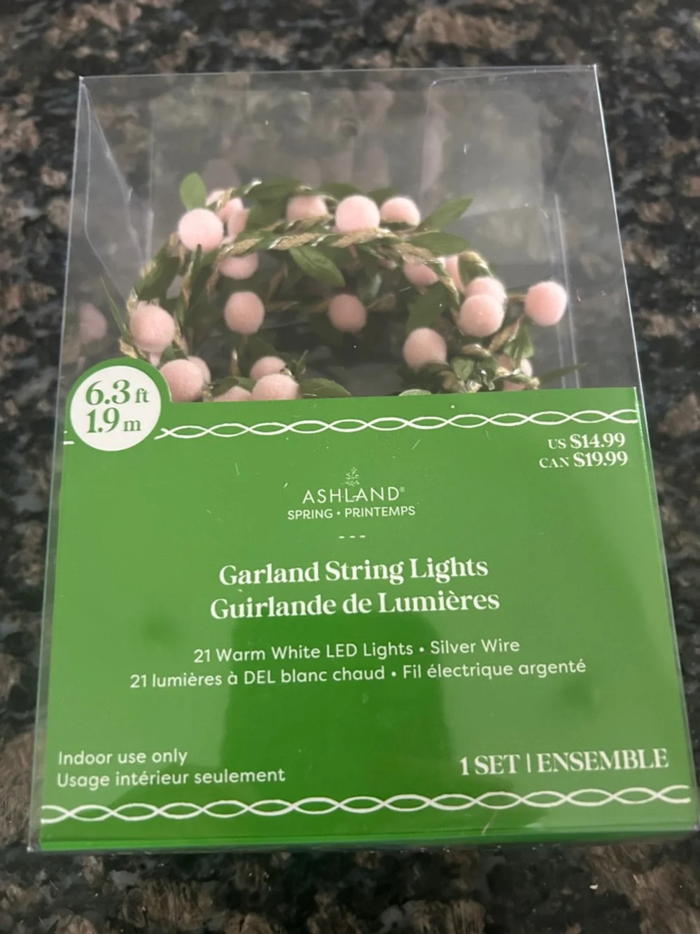 ASHLAND PINK POM POM GARLAND LIGHTSPink and Green Pom-Pom Garland String Lights